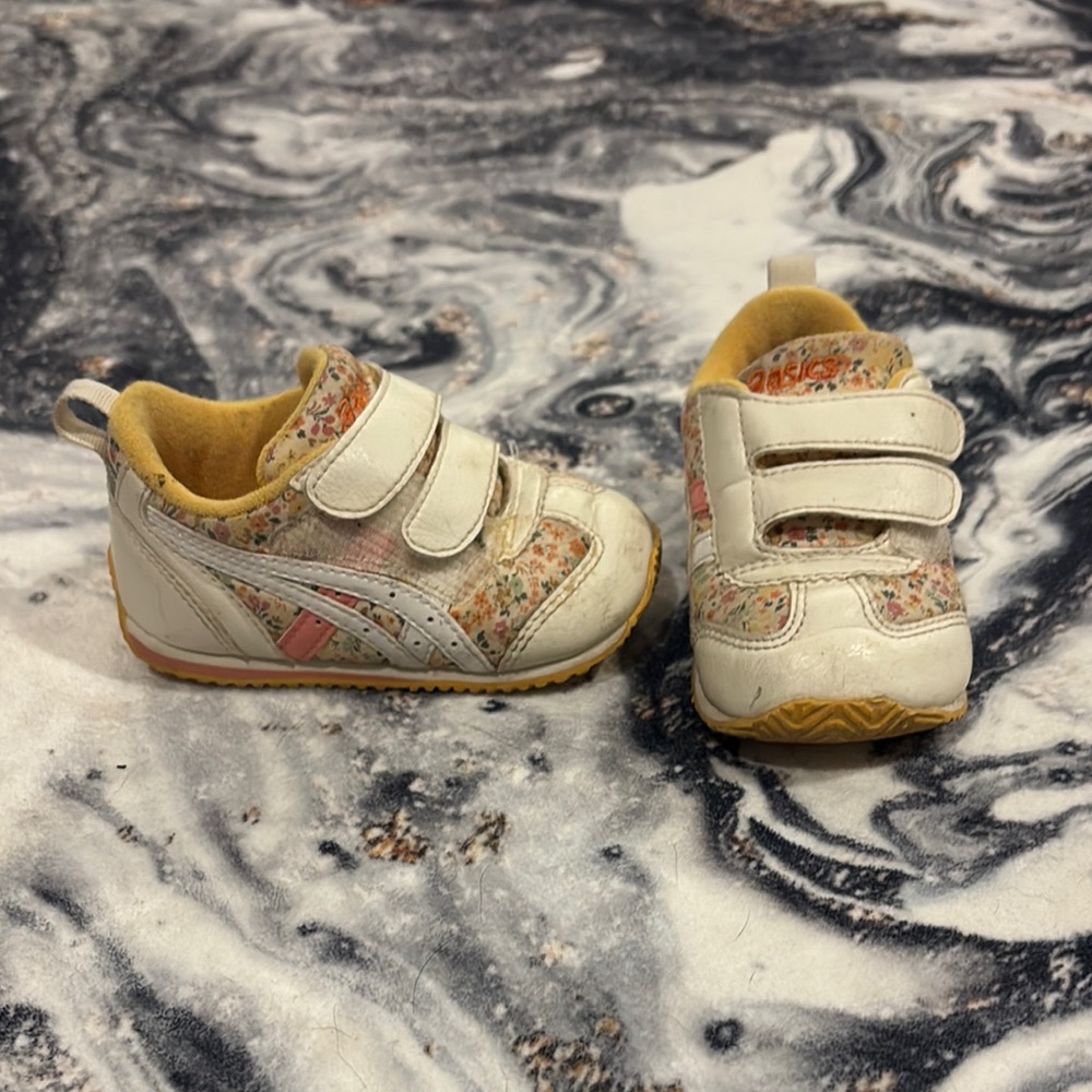Asics Kids Sneakers with Floral Design
